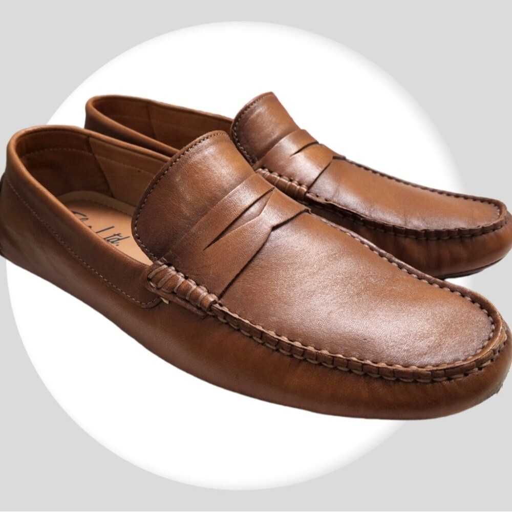 Flag Ltd Men's Leather Loafers size 8M Made in Brazil